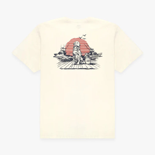 AFTCO Bucket Fishing T-Shirt Cream