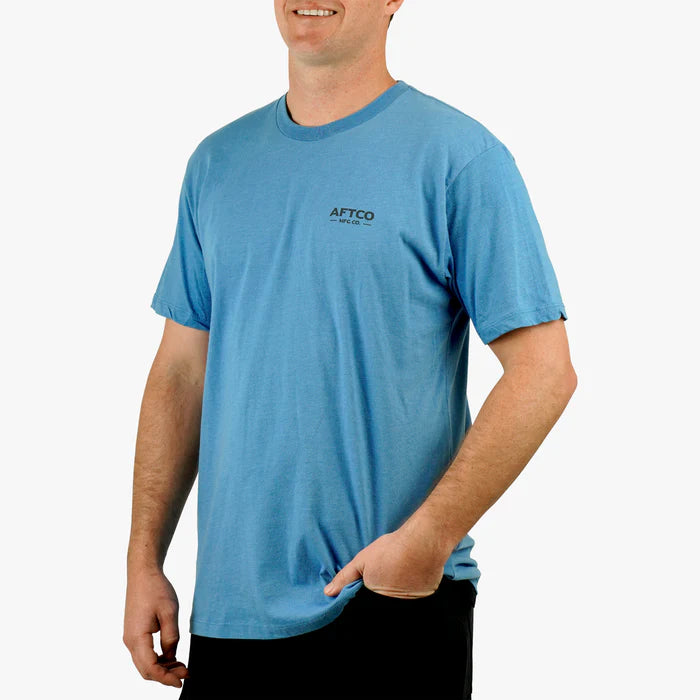 AFTCO SS TShirt Azure