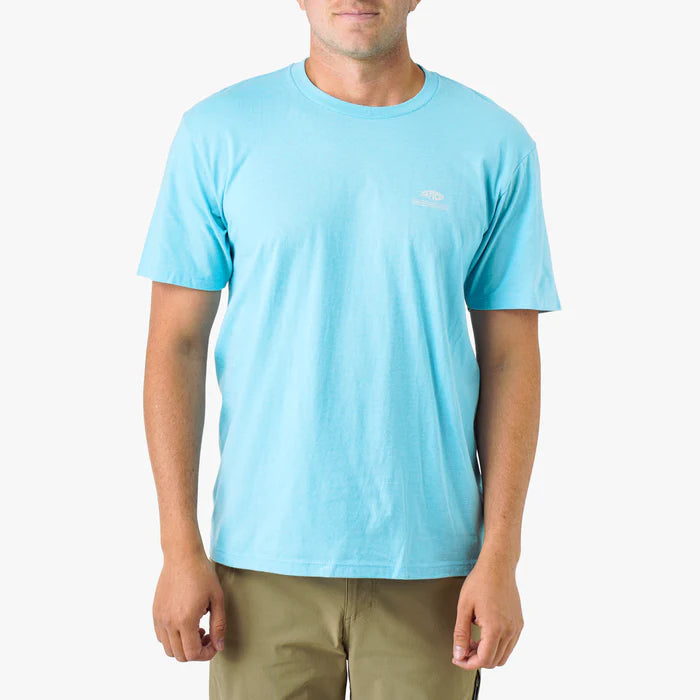 AFTCO SS TShirt Time Off Milky Blue