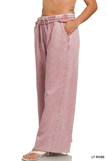 Plus Fleece Palazo Pants
