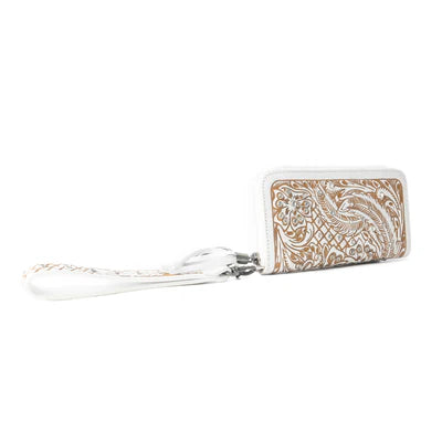 Myra Sparkling Desert Moon Wallet In Chocolate White