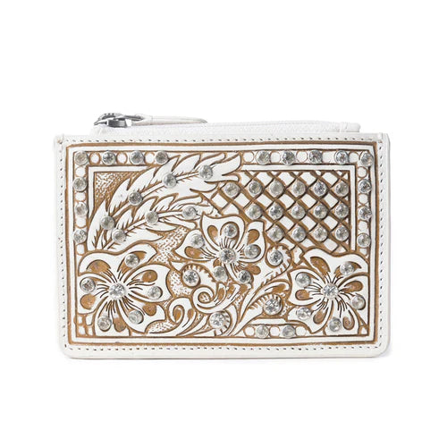 Myra Sparkling Desert Moon Luxe Wallet In Chocolate White