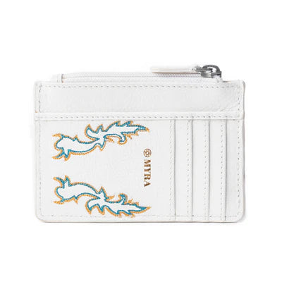 Myra Sparkling Desert Moon Luxe Wallet In Chocolate White