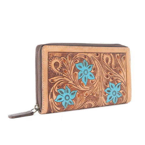 Myra Blue Buds Wallet