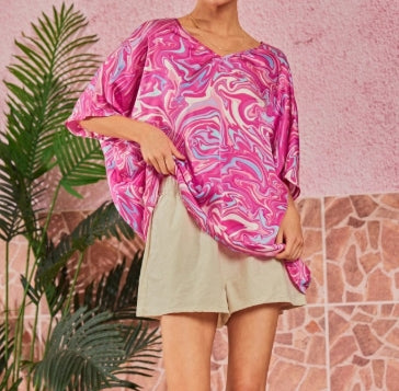 Magenta Swirl Top