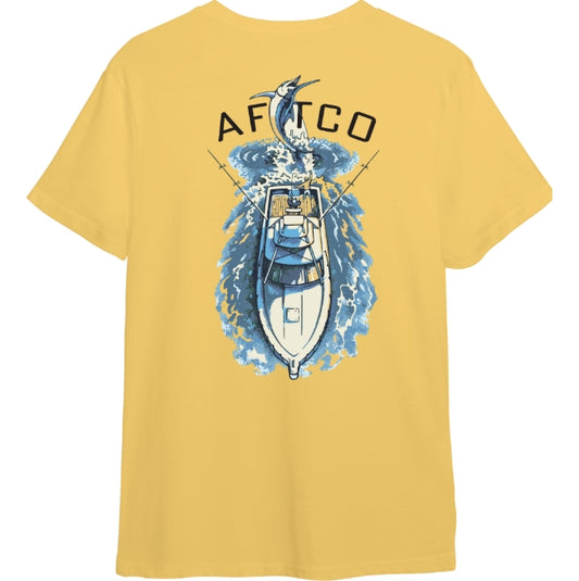 AFTCO T-Shirt Top View Flax loo