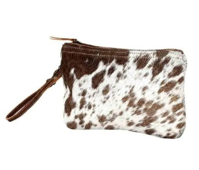 Myra White & Brown Hairon Small Bag