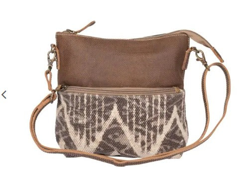 Myra Coffee Canvas Small & Crossbody Bag