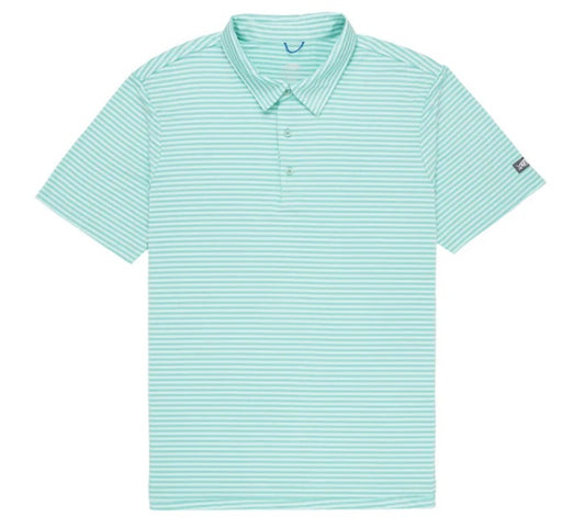 AFTCO Link Performance Polo Ocean Wave