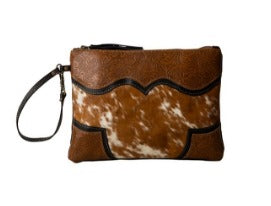 Myra Cattle Drive Wristlet Pouch