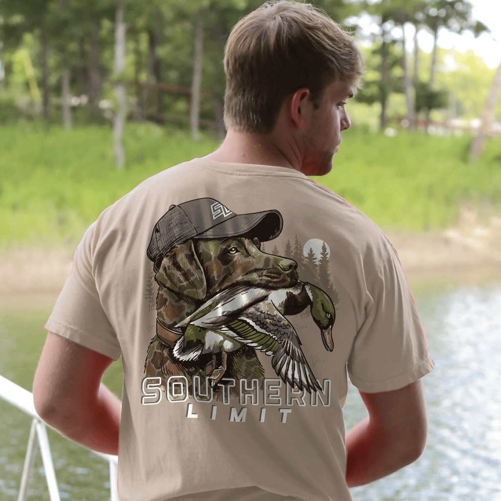Southern Limit Camo Duck Dog