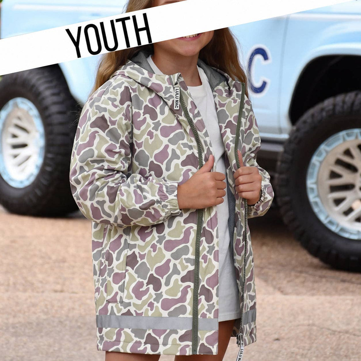 Youth Lulu Mac Raincoat Camo