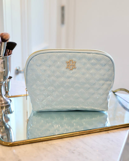 Caroline Hill Capri Large Pouch Light Blue