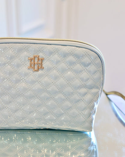 Caroline Hill Capri Large Pouch Light Blue