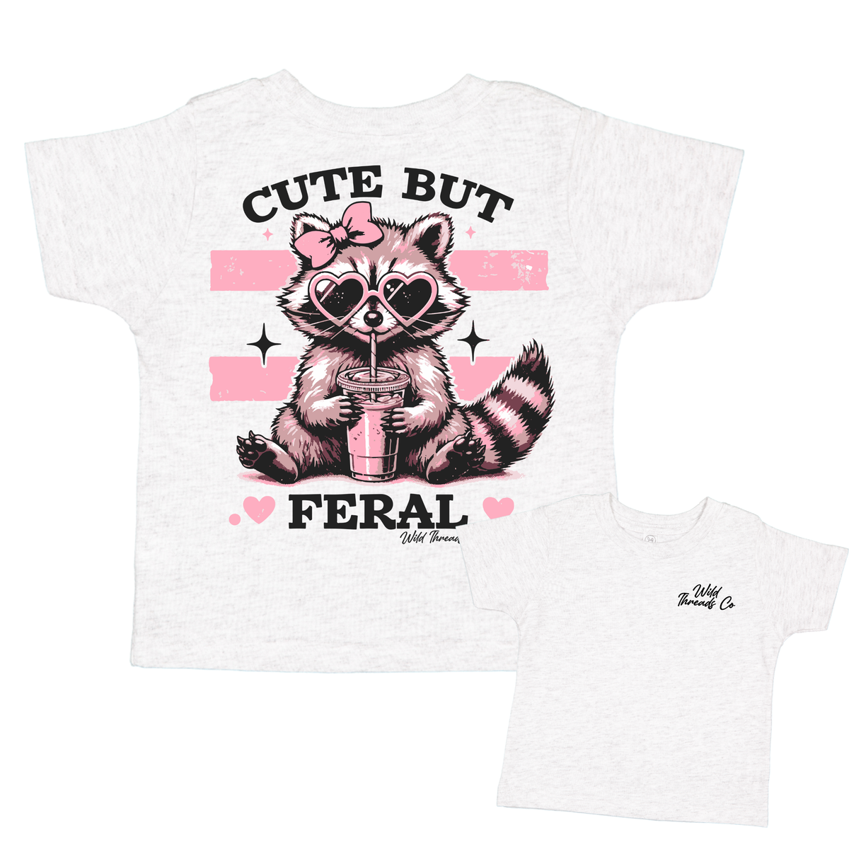 Youth Cute But Feral Tee Ash