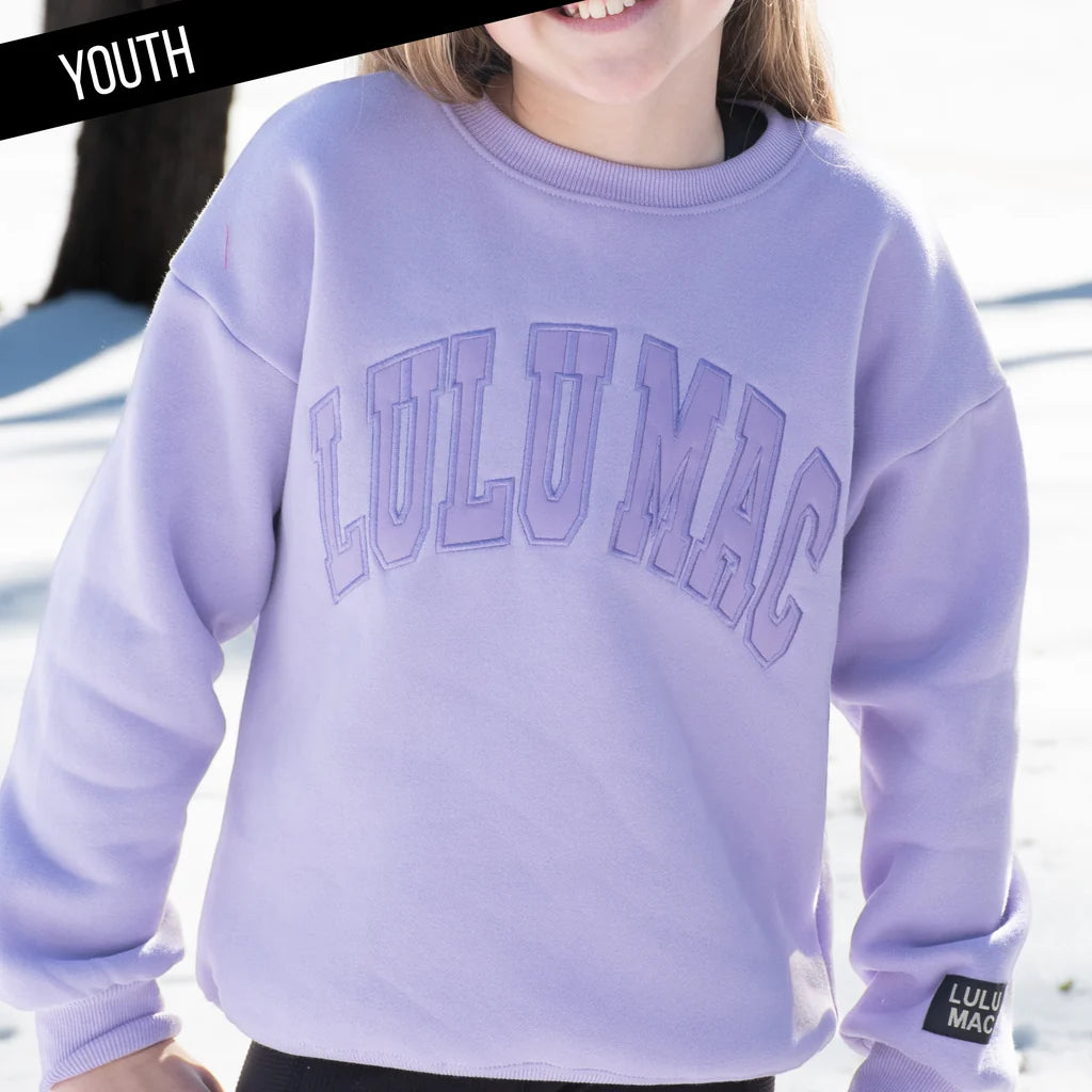 Lulu Mac Kids Sweatshirt Lavander Mono