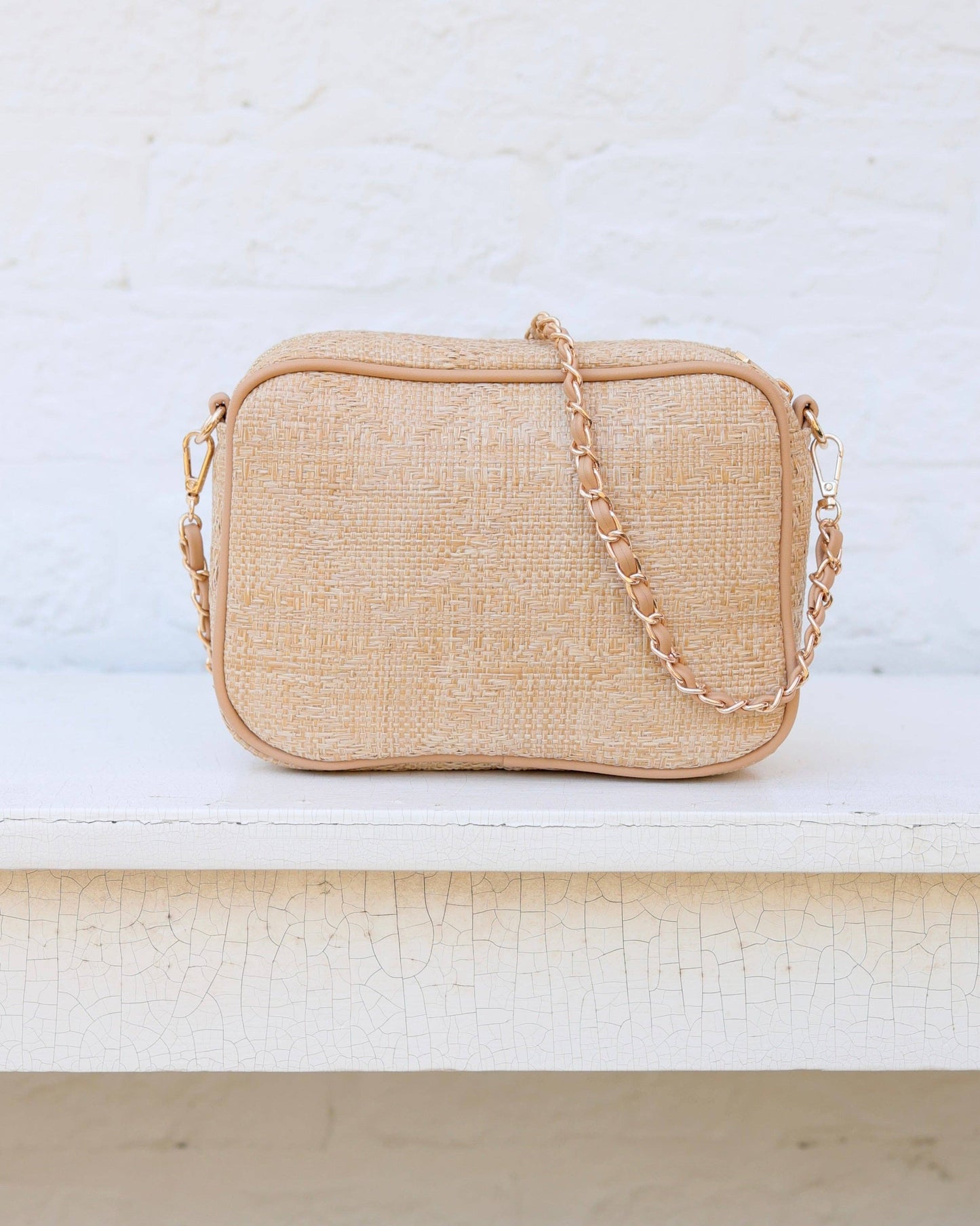 Fiona Crossbody Natural Lattice