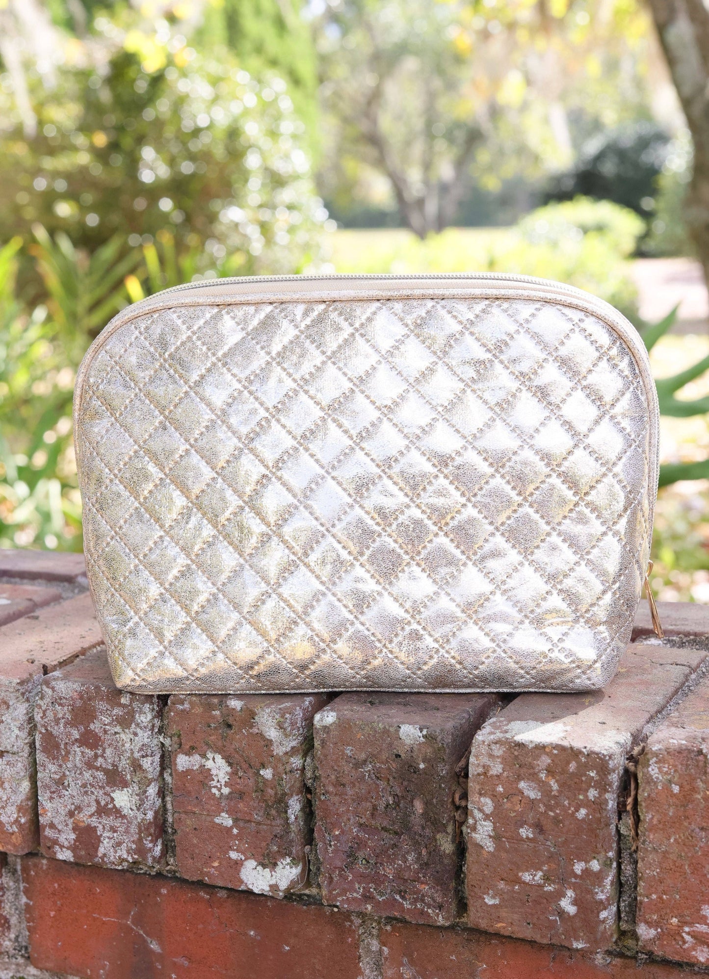 Caroline Hill Large Pouch Champagne Pop