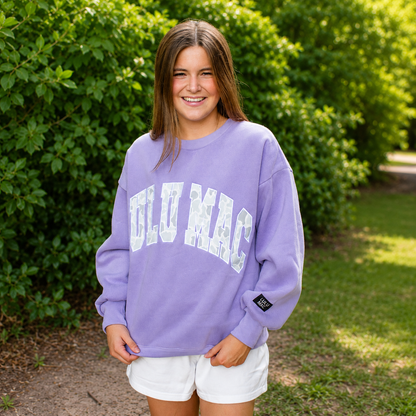 Lulu Mac Sweatshirt, Lavender/Camo
