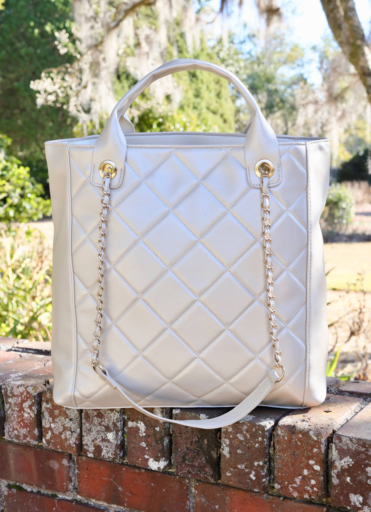 Caroline Hill Kinzley Tote Pearl
