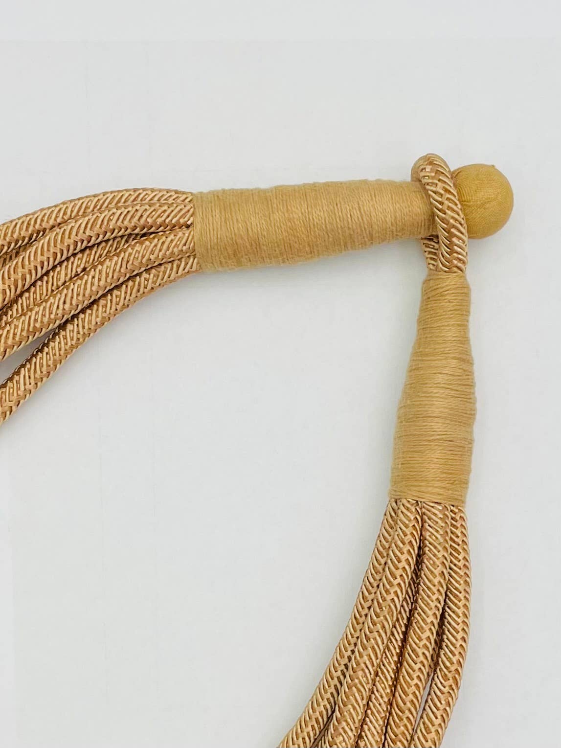 "Original" Slub 8-Strand Necklace (tan) NK189