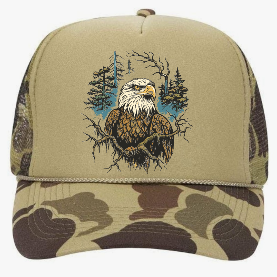 Tan Camo Duck Trucker Hat