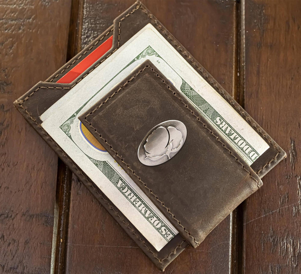 Zep-Pro Cotton Ball Magnetic Leather Wallet