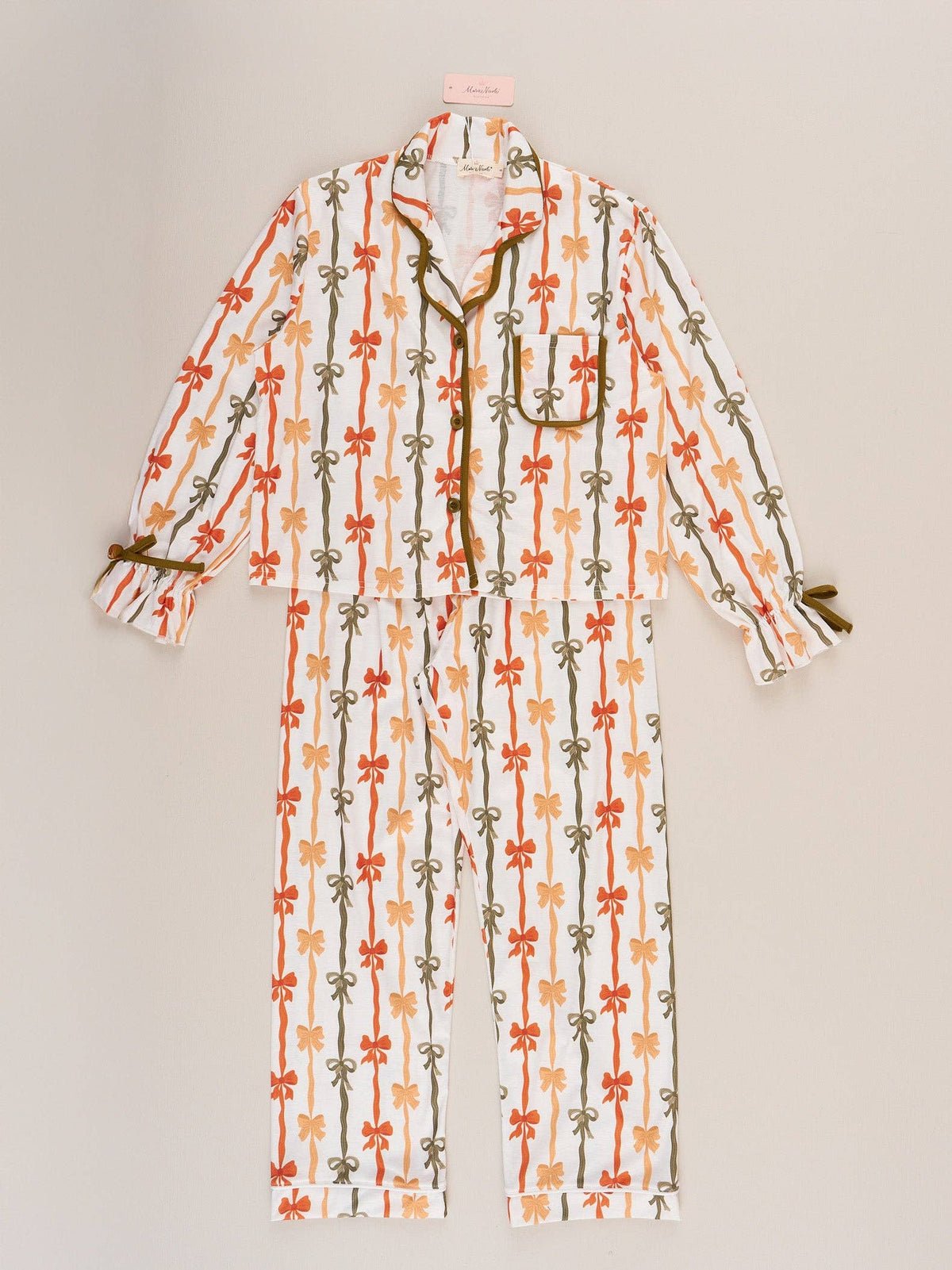 Candlelight Bow Cropped PJs