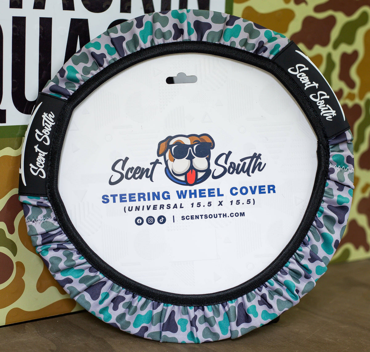 Steering Wheel Cover - Marsh Camo