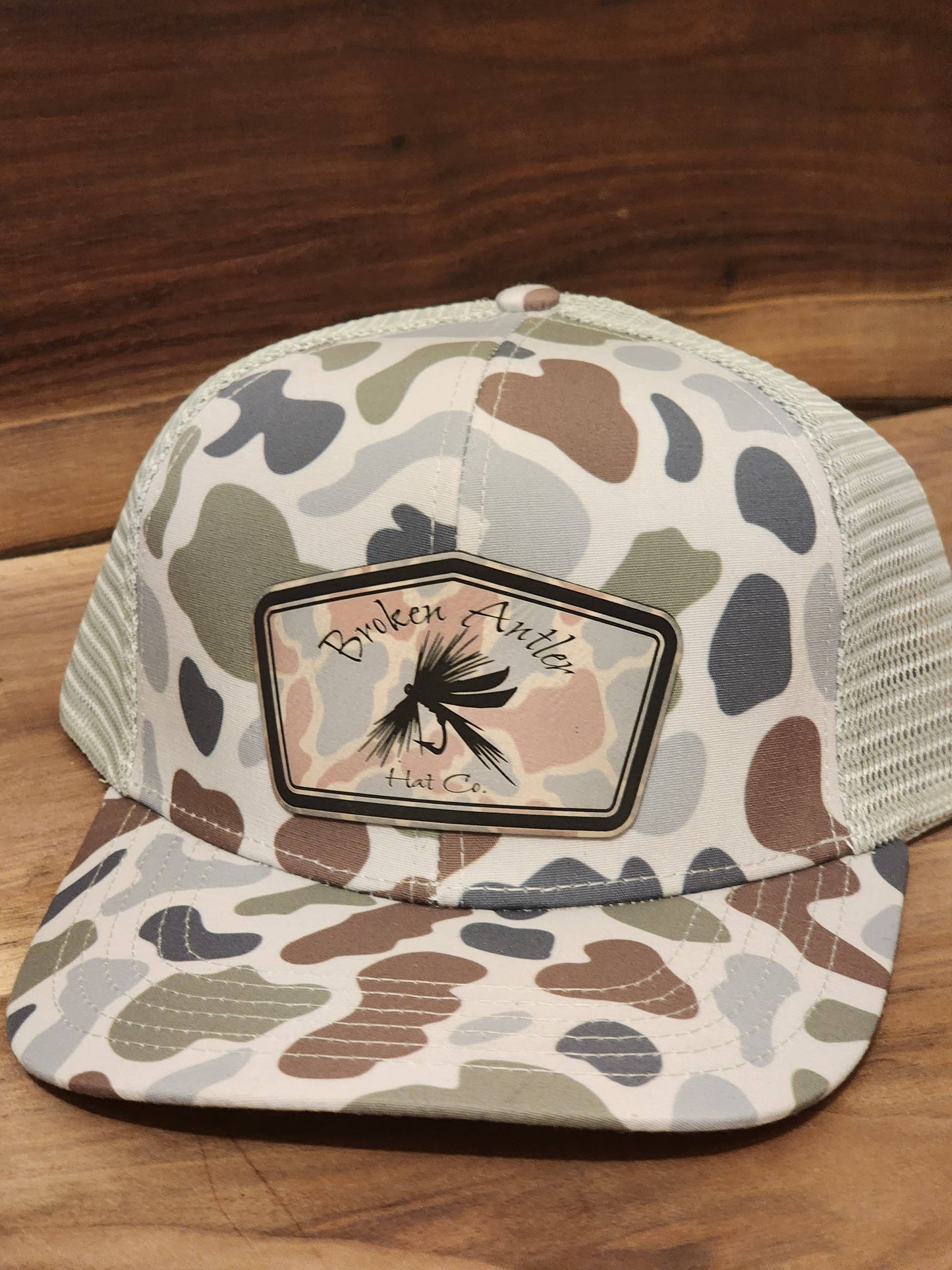 Broken Antler Hat Co. - The Fly RiverRock Camo Patch Hat