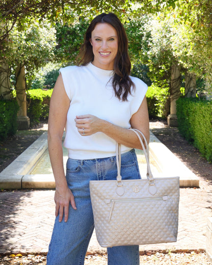 Jayden Tote Nude Patent SQ