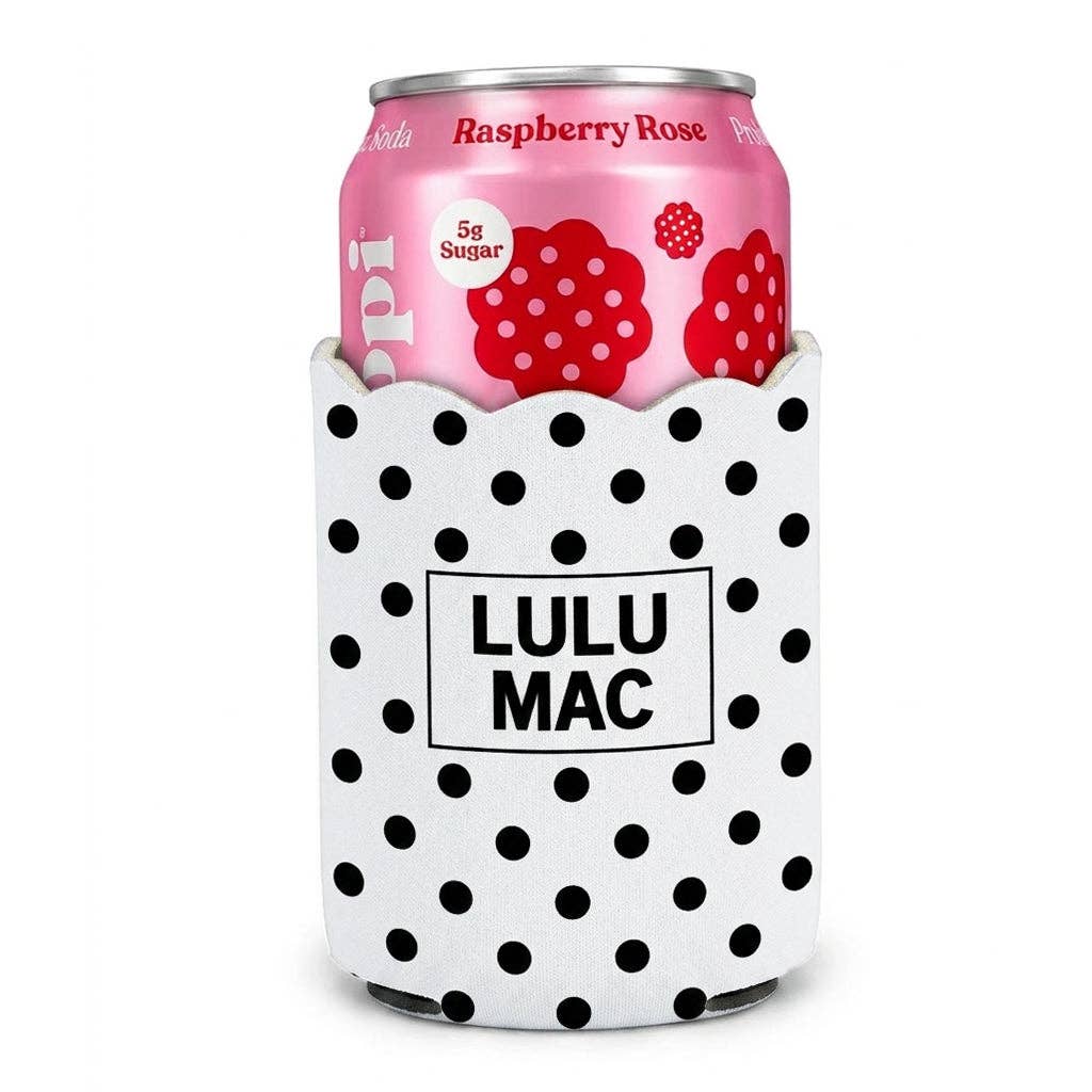 Luou Mac White/Black Dot Koozie