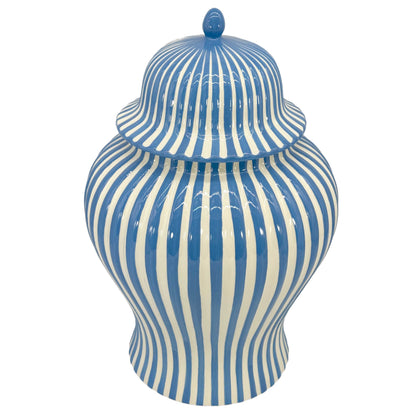 Candy Cane Striped Ceramic Vase 18"