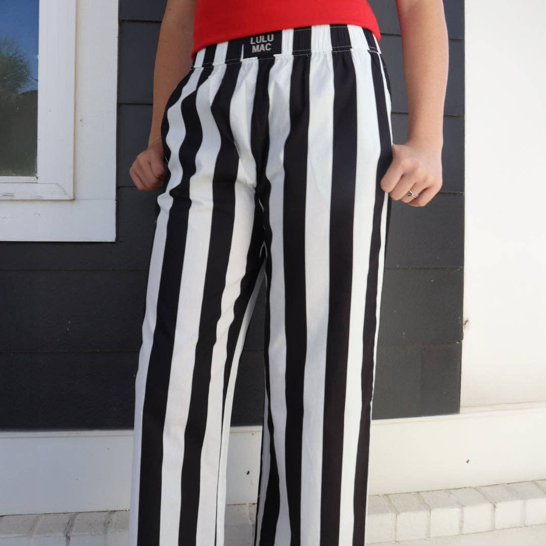 Lulu Mac Black Striped Pants