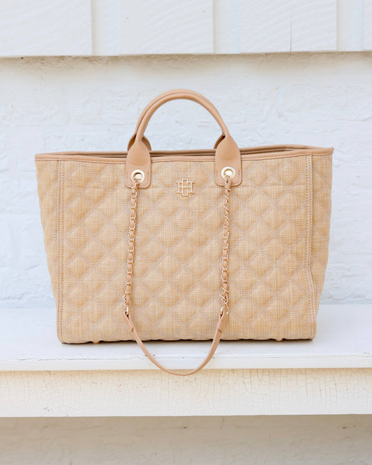 Caroline Hill Melissa Natural Tote Bag