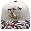 Bottom's Up Canvas Camo Trucker Hat Duck Cream