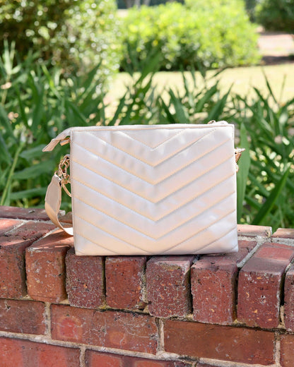 Caroline Hill Ariana Crossbody Pearl
