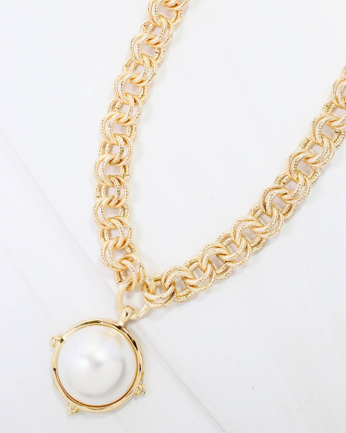Caroline Hill Lexington Pearl Gold Necklace