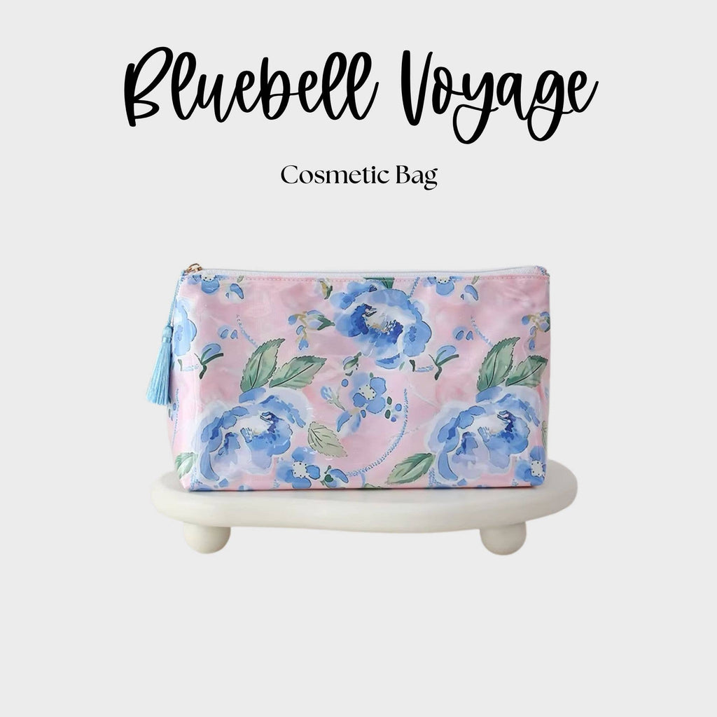 Waterproof Cosmetic Bag Bluebell Voyage
