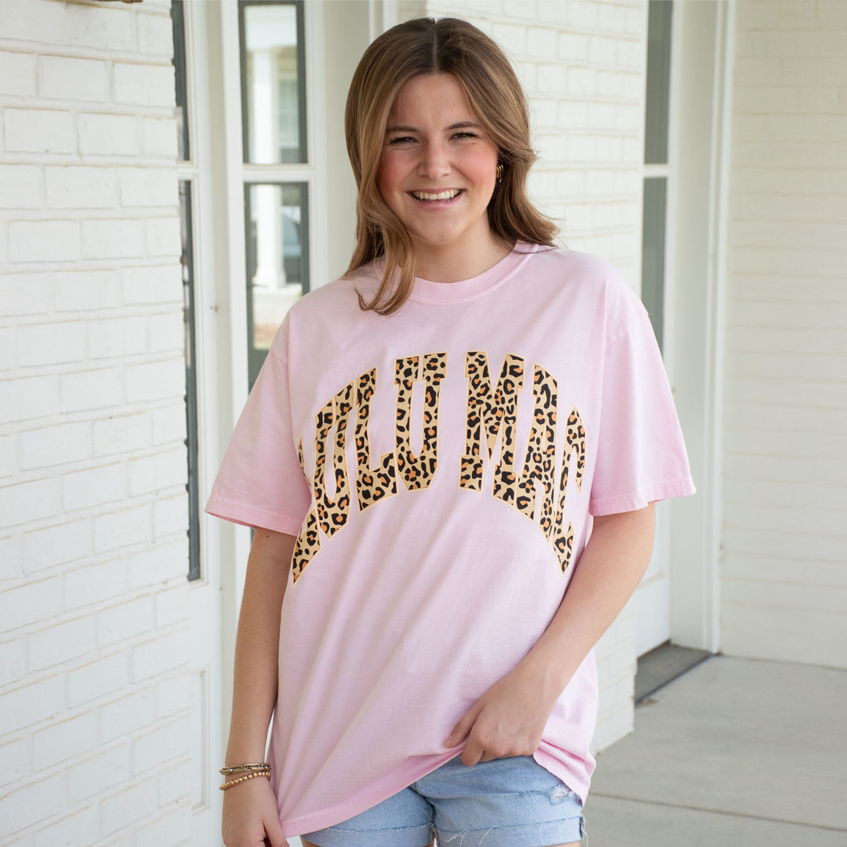 Lulu Mac Leopard T-Shirt Blossom