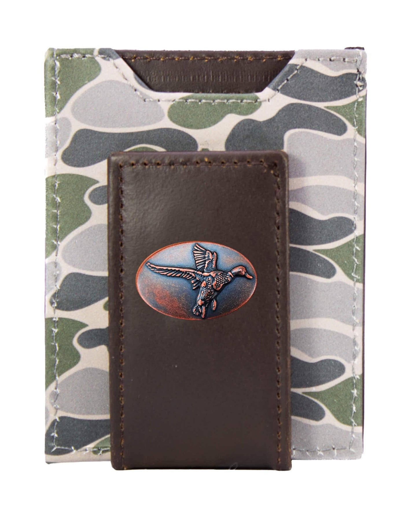 Zep-Pro Leather Magnetic Wallet - Mallard