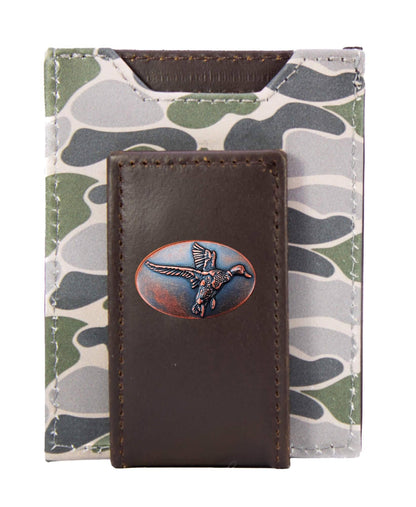 Zep-Pro Leather Magnetic Wallet - Mallard