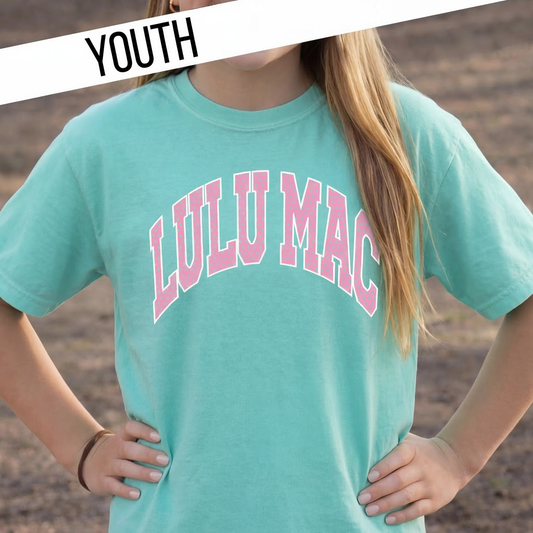 Lu Lu Mac Kids Dot Chalky Mint Tee