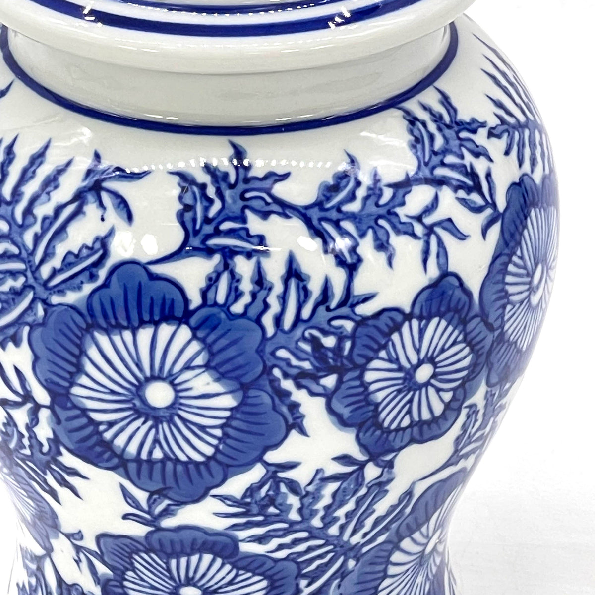 Chinoiserie Pink Decorative Ginger Jar 8"