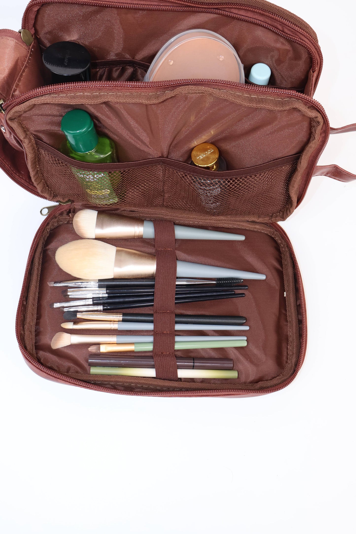 Leather Women Makeup Bag