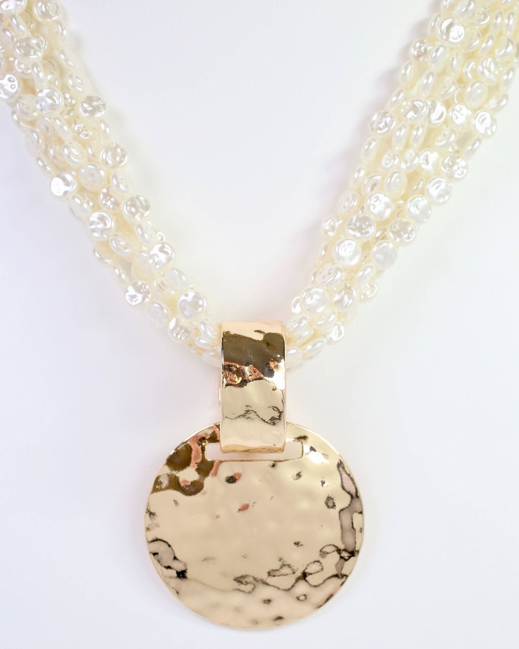 Caroline Hill Layered Pearl Pendant Necklace
