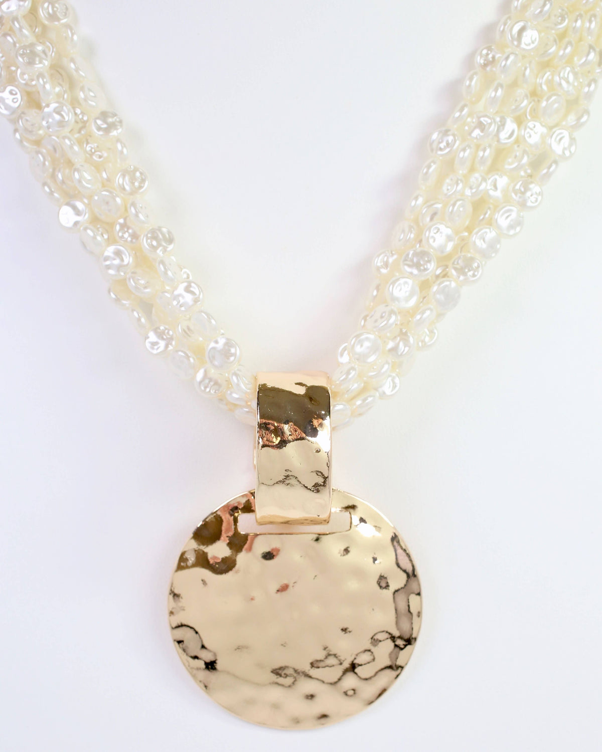 Caroline Hill Layered Pearl Pendant Necklace