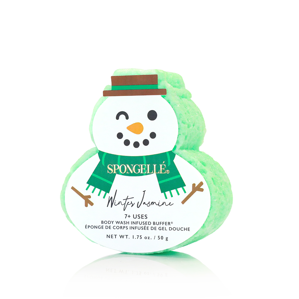 Green Snowman Winter Jasmine Buffer