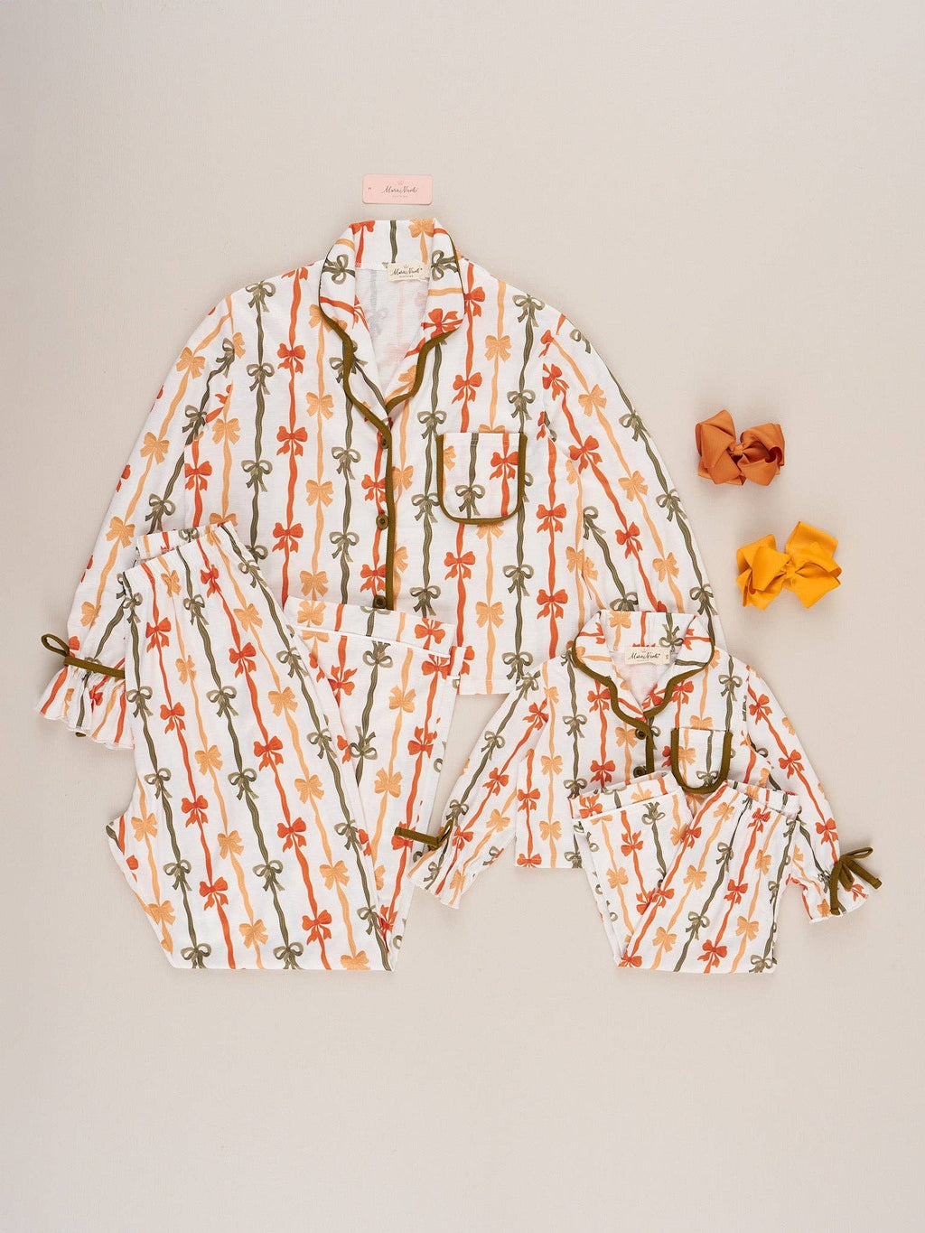 Candlelight Bow Cropped PJs