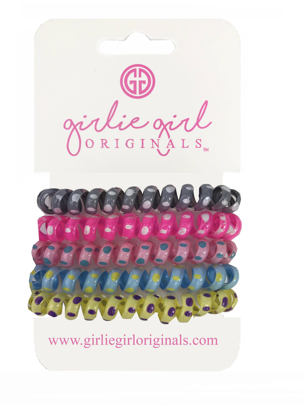 Lulu Mac Telephone Cord Hair Ties: Dots